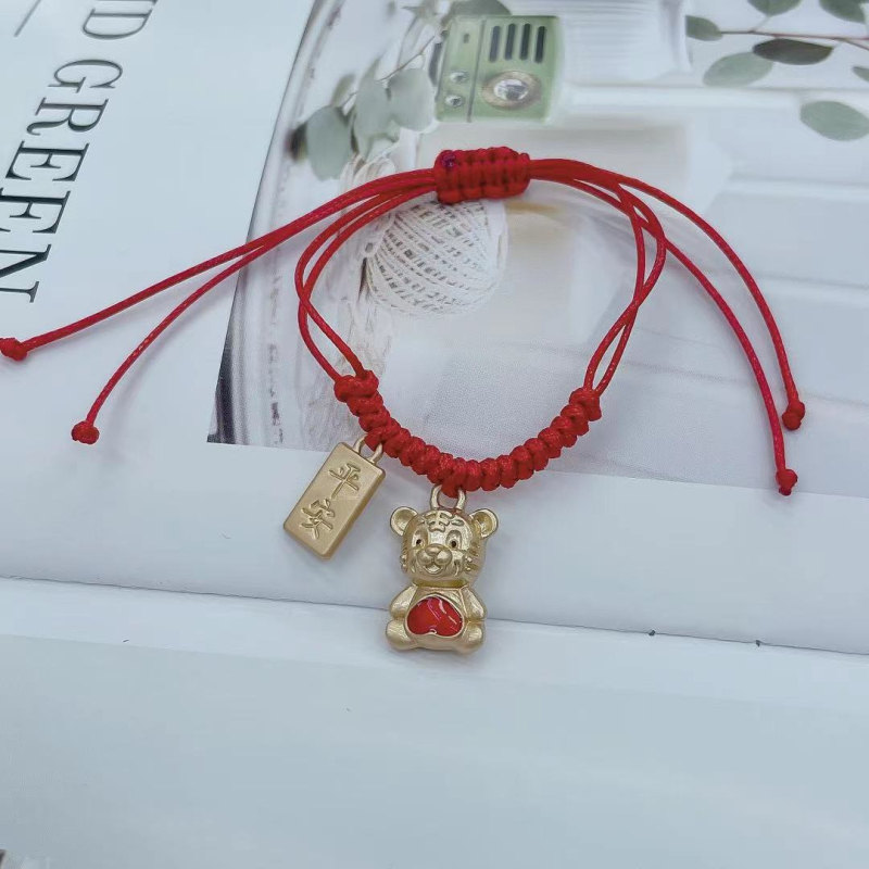 Narukvica sa zodijakom Tigra, jednostavan unisex stil, plast/smola, funkcija protiv umora