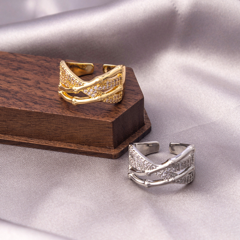 Top Maple vara gredzens, ģeometrisks dizains, elektroplātēts pārklājums