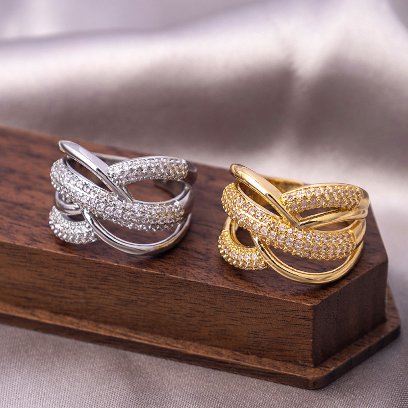 Top Maple vara gredzens, ģeometrisks dizains, elektroplātēts pārklājums