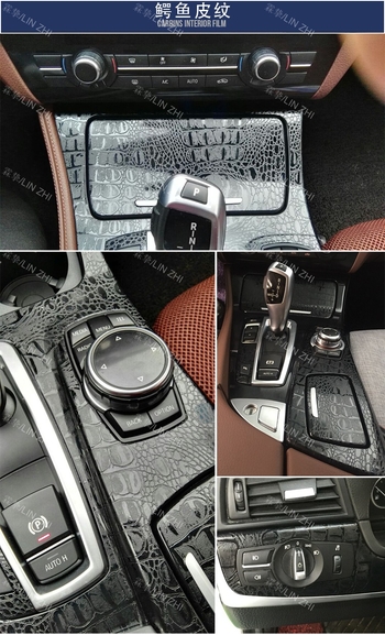 Autocolante auto cu model piele de crocodil și șarpe, autocolante pentru interior auto, folii de protecție pentru ecranul computerului și al telefonului mobil, 152 cm * 50 cm