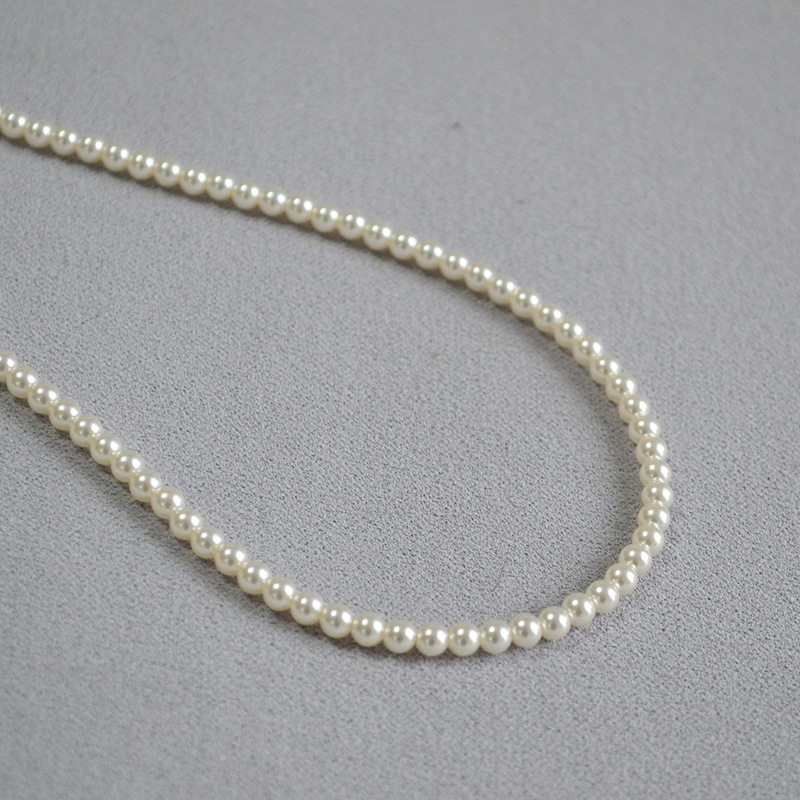 Ogrlica s umjetnim perlama, ručna izrada, Miya Sophia Jewelry, lanac od perli, elegantan stil.