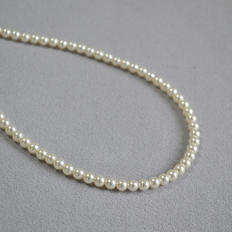Ogrlica s umjetnim perlama, ručna izrada, Miya Sophia Jewelry, lanac od perli, elegantan stil.