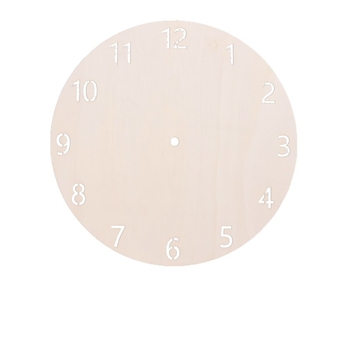 DIY sienas pulkstenis – apaļa koka plāksne, plūstošā glezna, izglītojoša rotaļa, piemērots mājām un birojā, Jauns ķīniešu stils