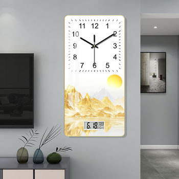 Seinaline kell kalendri ja termomeetriga, vaikne liikumine, näitajad + numbrid, vaigukorpus