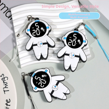 Ключодържател с електронен часовник за ученици със светещ цифров дисплей, водоустойчив до 10 м, електронен ход