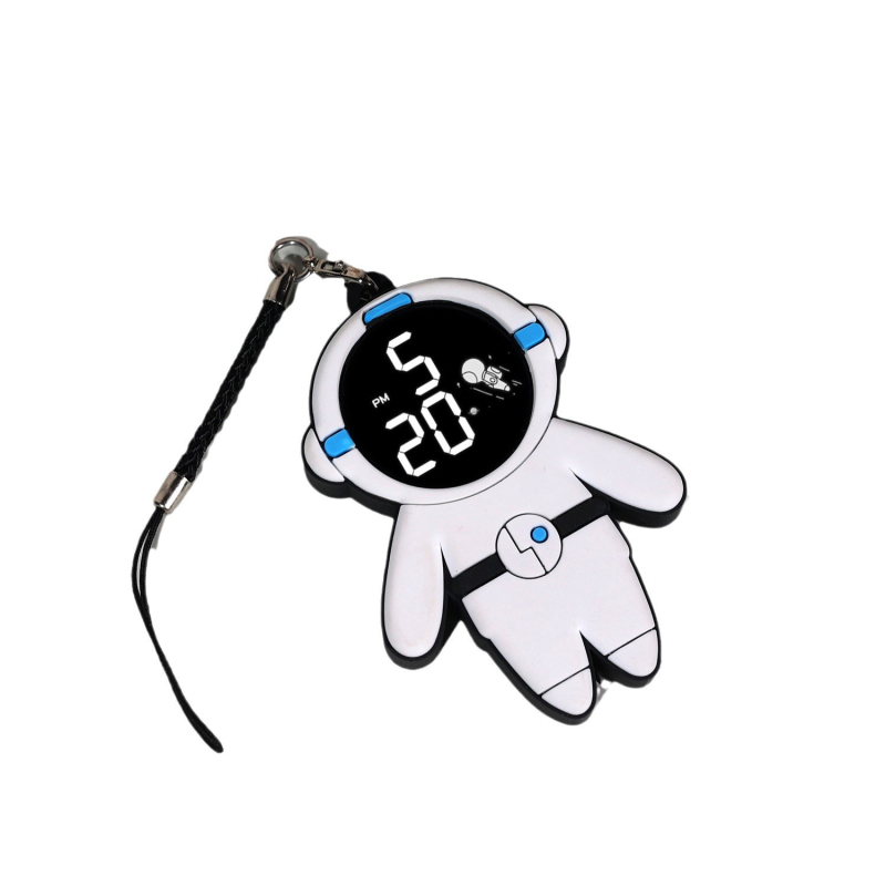 Ключодържател с електронен часовник за ученици със светещ цифров дисплей, водоустойчив до 10 м, електронен ход