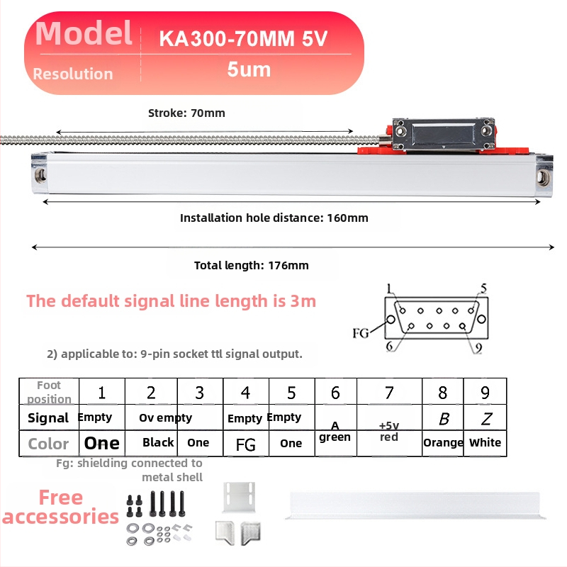 Yiyi electronic cu afișaj digital – senzor de deplasare de înaltă precizie, rezoluție 0,005 mm, potrivit pentru freze, strunguri și mașini de rectificat
