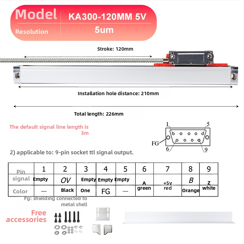 Yiyi electronic cu afișaj digital – senzor de deplasare de înaltă precizie, rezoluție 0,005 mm, potrivit pentru freze, strunguri și mașini de rectificat