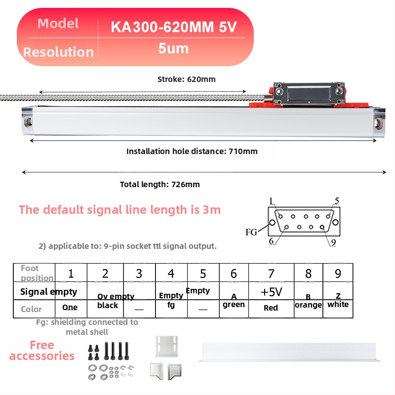 Yiyi electronic cu afișaj digital – senzor de deplasare de înaltă precizie, rezoluție 0,005 mm, potrivit pentru freze, strunguri și mașini de rectificat
