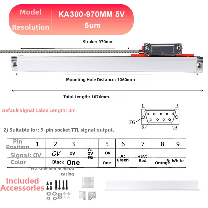 Yiyi electronic cu afișaj digital – senzor de deplasare de înaltă precizie, rezoluție 0,005 mm, potrivit pentru freze, strunguri și mașini de rectificat