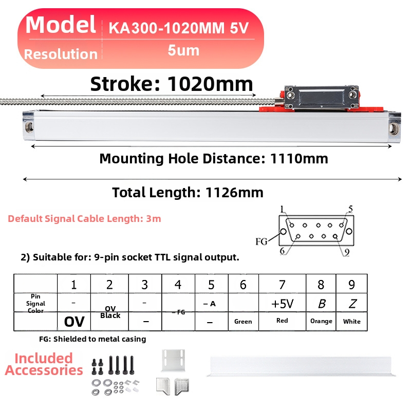 Yiyi electronic cu afișaj digital – senzor de deplasare de înaltă precizie, rezoluție 0,005 mm, potrivit pentru freze, strunguri și mașini de rectificat
