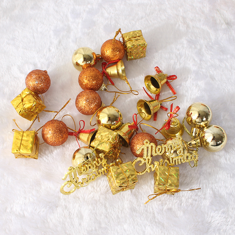 Ziemassvētku eglīšu rotājumu komplekts – plastmasas un putu rotājumi, zīmols Shengqi, piemērots Ziemassvētkiem, IP atļauja: Nē