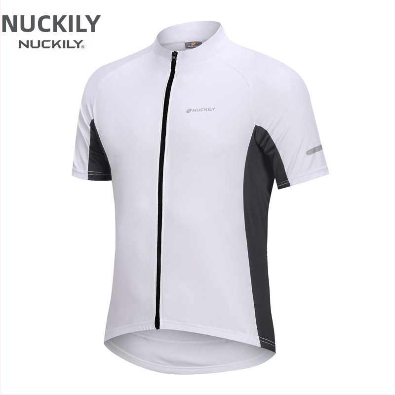 Unisex īsām piedurknēm velosipēdu krekls, režģa audums, mitrumu vadība