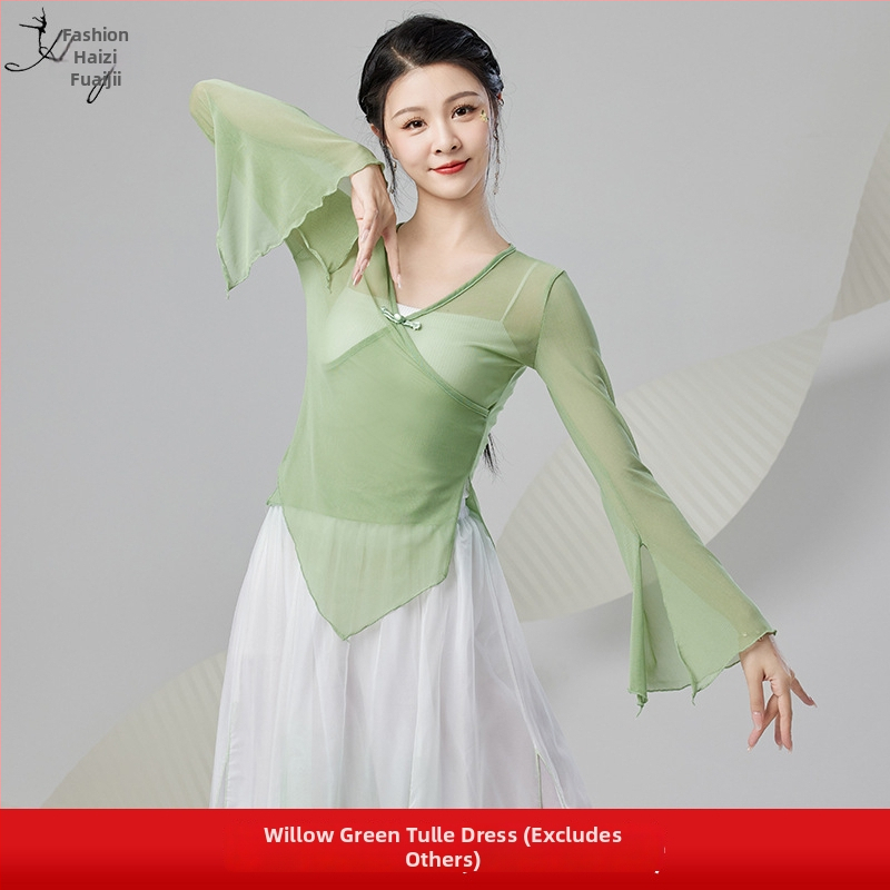 Tīkla tops ķīniešu stila klasiskajām dejām – sieviešu skatuves tērps, pavasaris 2024, vecuma grupai 25–29 gadi