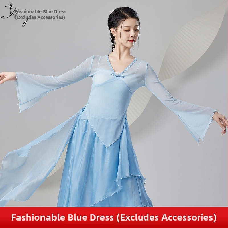 Tīkla tops ķīniešu stila klasiskajām dejām – sieviešu skatuves tērps, pavasaris 2024, vecuma grupai 25–29 gadi