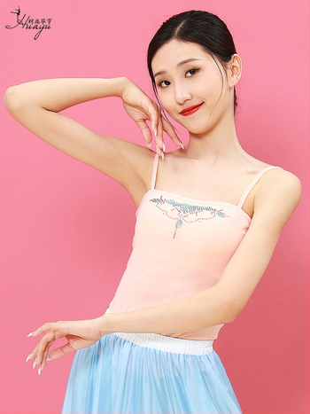 Sievietes klasiskā deju tīkla tops ķīniešu stilā, poliestera 50–70%, vasara 2025