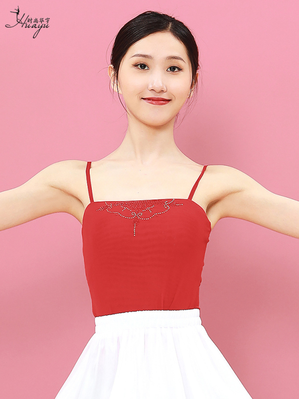 Sievietes klasiskā deju tīkla tops ķīniešu stilā, poliestera 50–70%, vasara 2025