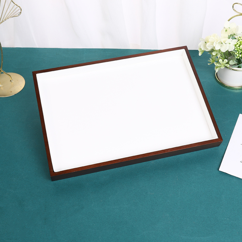 Valnutinio medžio papuošalų ekspozicijos lėkštė, stačiakampio stiliaus, sujungimo konstrukcija, Year of Prayer prekinis ženklas, vienas sluoksnis, kilmė: Jinhua