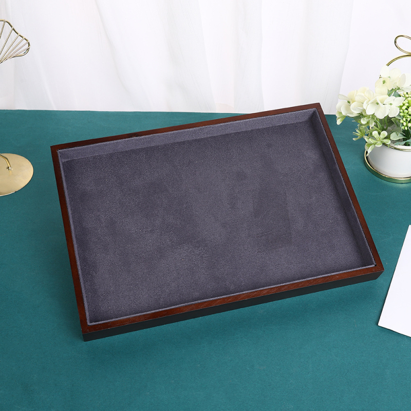 Valnutinio medžio papuošalų ekspozicijos lėkštė, stačiakampio stiliaus, sujungimo konstrukcija, Year of Prayer prekinis ženklas, vienas sluoksnis, kilmė: Jinhua