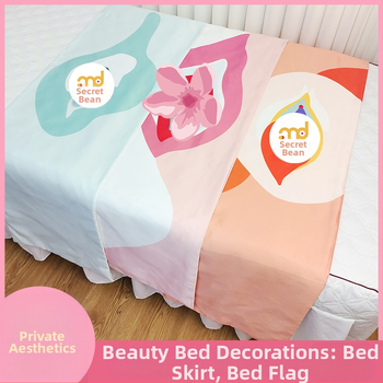 Satiinist voodi lõpu dekoratiivne šall, lihtne ja kaasaegne, hotellistiil