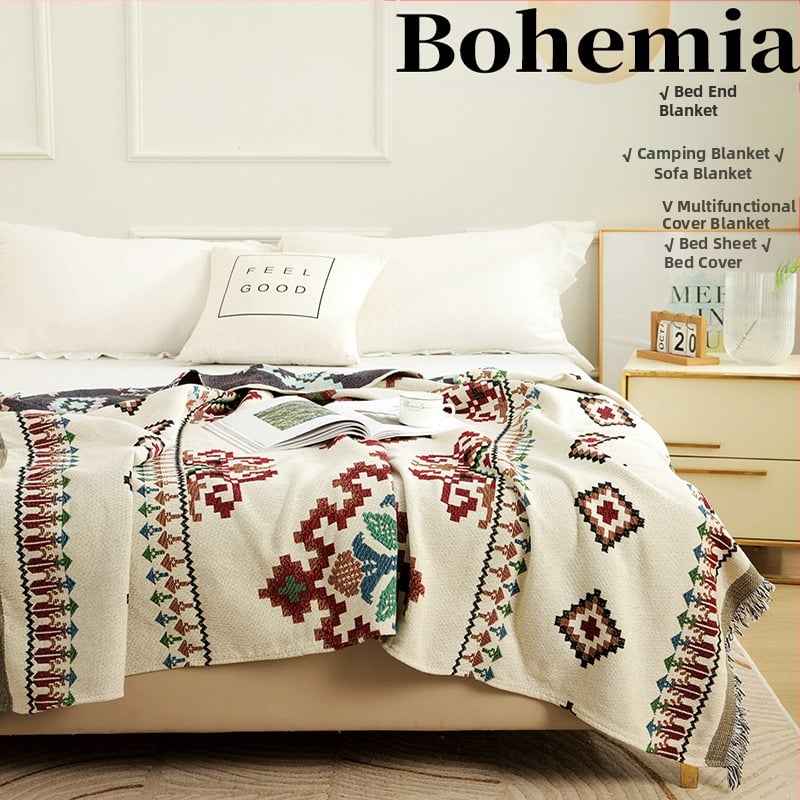 Boheemlase stiiliga polüesterist tekk, hotellistiil