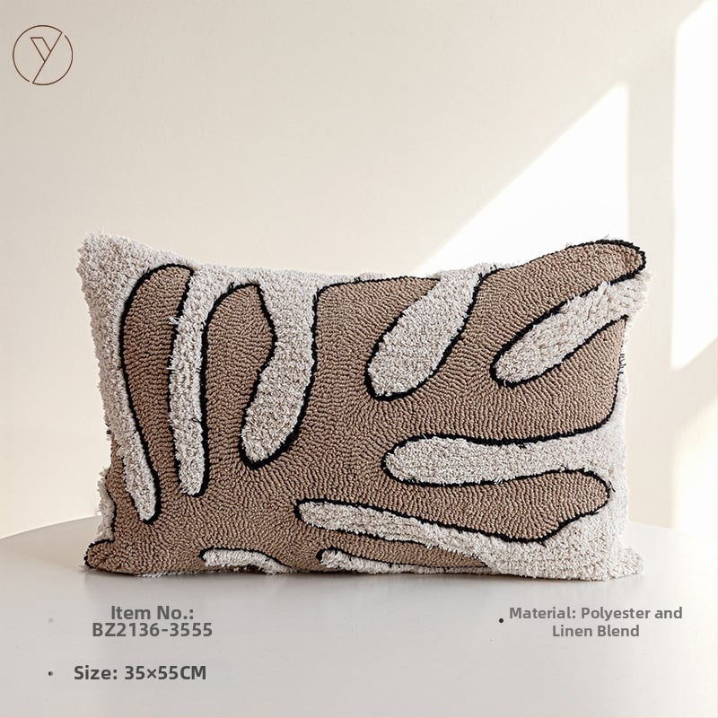 Neljaosaline voodipesu komplekt, Wabi-Sabi tekstuur, taimed ja lilled muster, hotellistiilis disain, logotüübi trükkimine saadaval