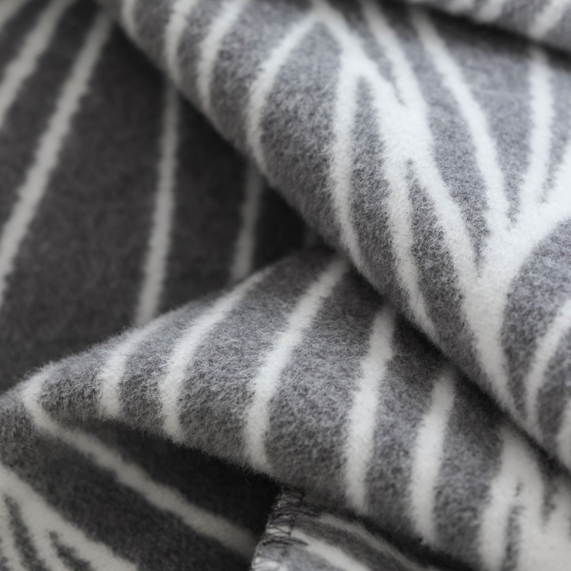 Skandinavski minimalistička pleteni deka za zimu, pamuk-akril smjesa, 450 g, geometrijski uzor