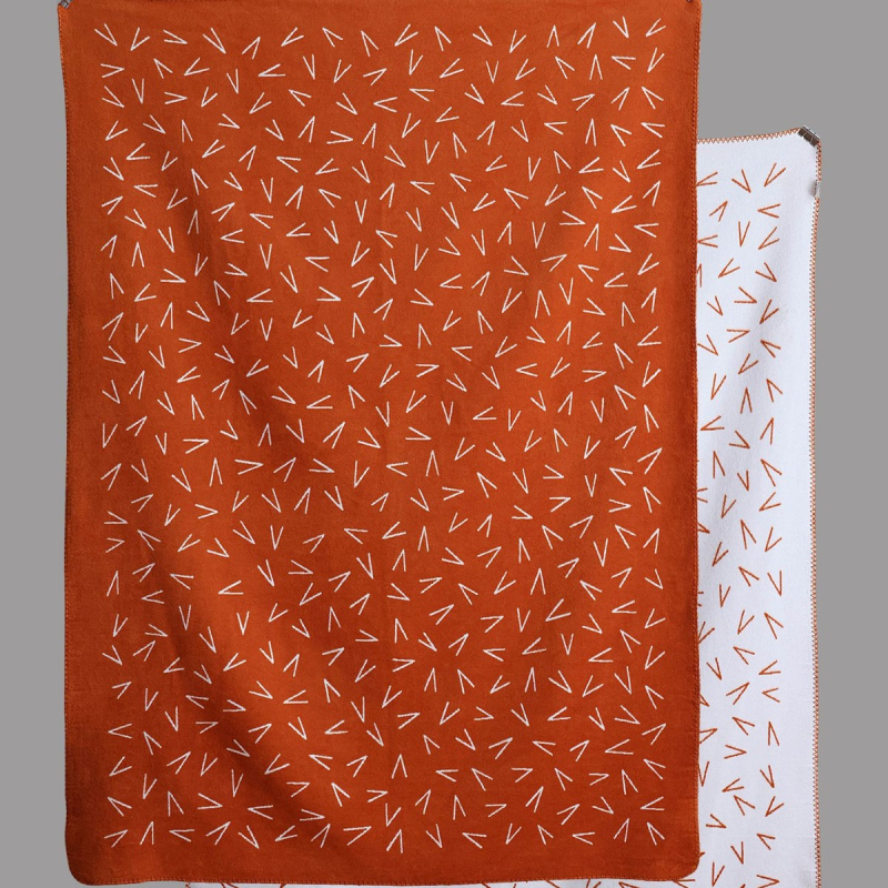 Skandinavski minimalistička pleteni deka za zimu, pamuk-akril smjesa, 450 g, geometrijski uzor