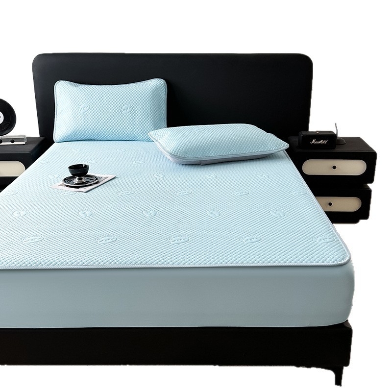 Voodi matid viskoosist ice silkist, jacquard-kude, kaasaegne minimalistlik stiil, ice silk matt