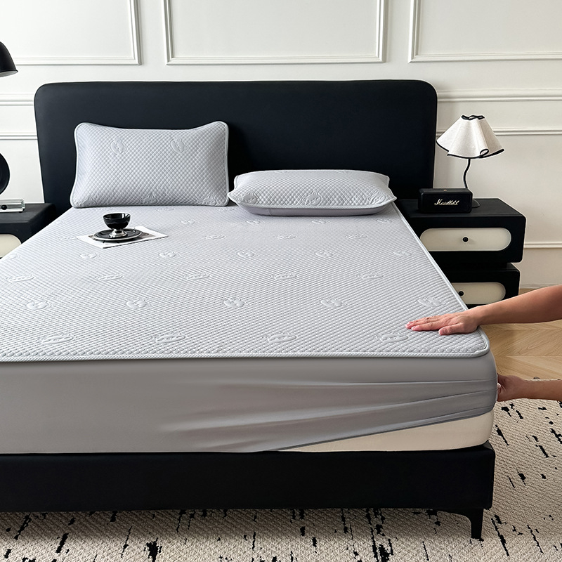 Voodi matid viskoosist ice silkist, jacquard-kude, kaasaegne minimalistlik stiil, ice silk matt