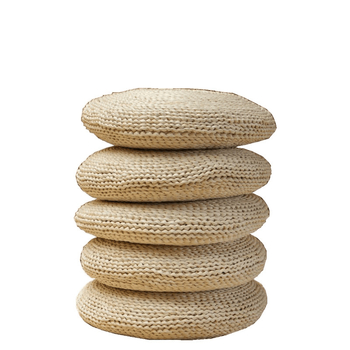 Perna în formă U, stil japonez, umplutură din fibre de mătase, model cu plante, design modern minimalist