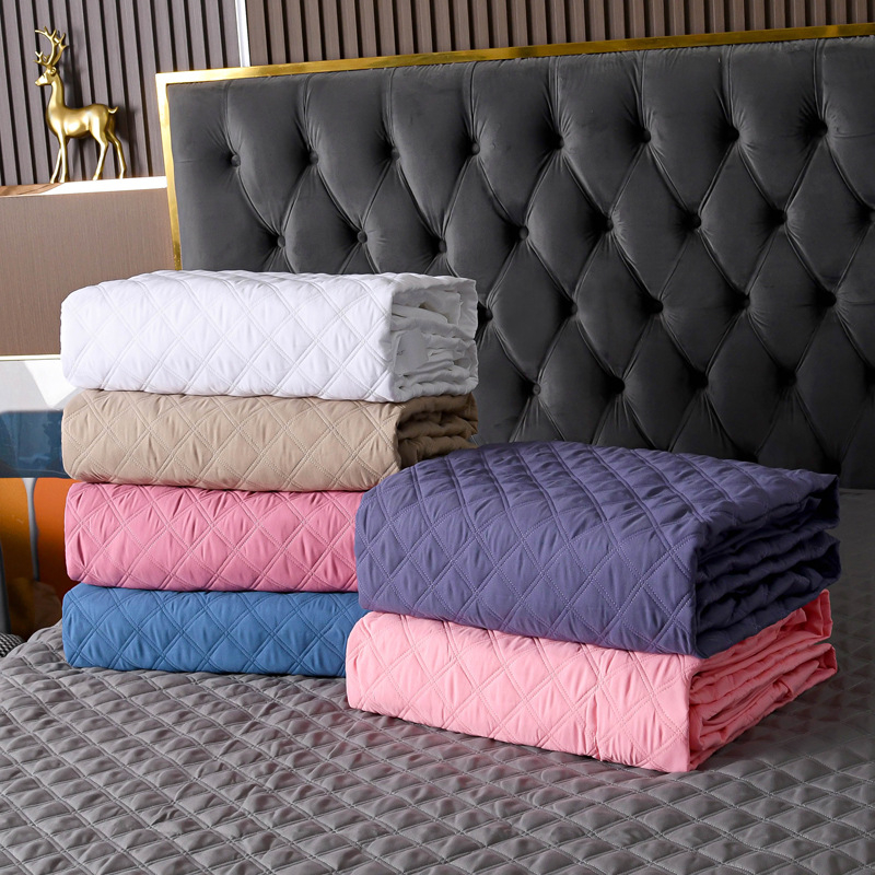 Trami shish cearșaf cu elastic pentru pat, fibră sintetică, model solid, imprimare reactivă și vopsire