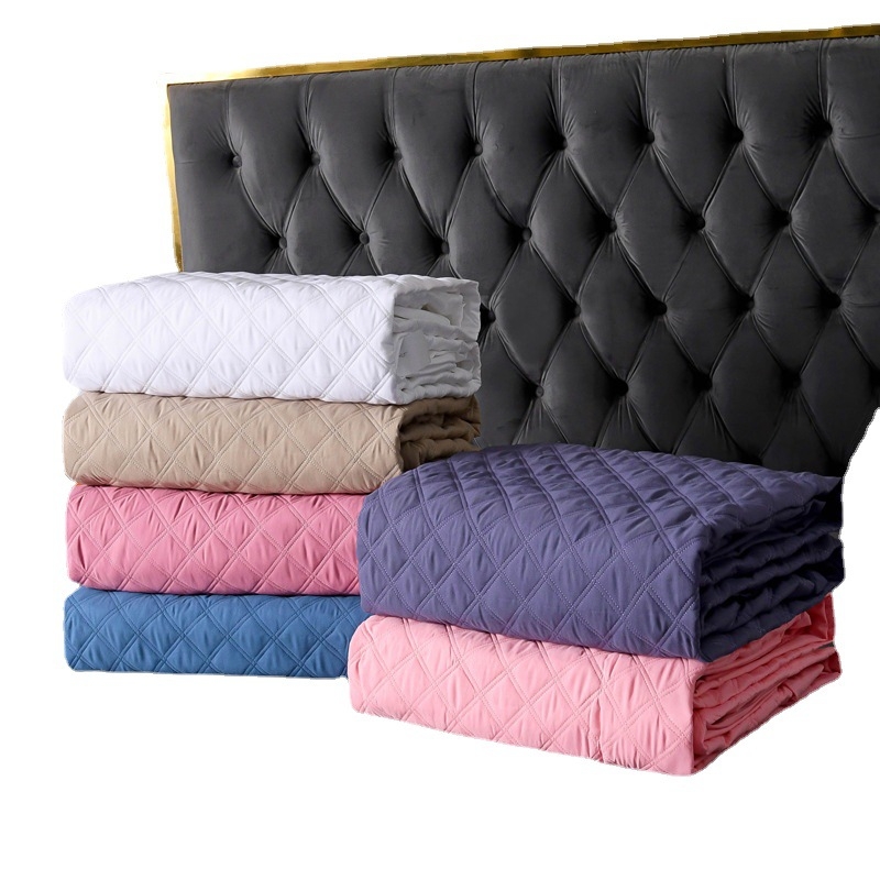 Trami shish cearșaf cu elastic pentru pat, fibră sintetică, model solid, imprimare reactivă și vopsire