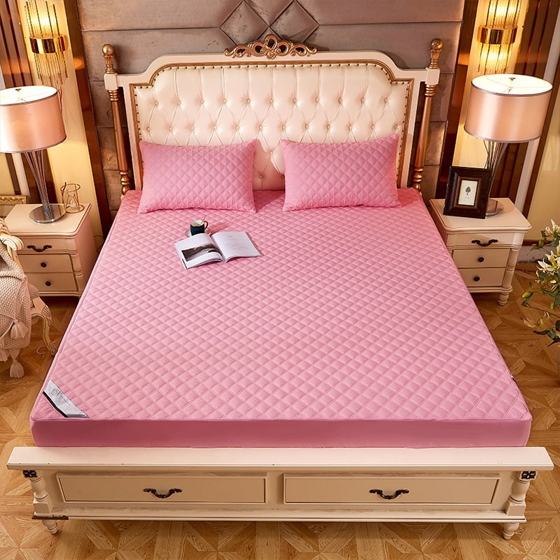 Trami shish cearșaf cu elastic pentru pat, fibră sintetică, model solid, imprimare reactivă și vopsire