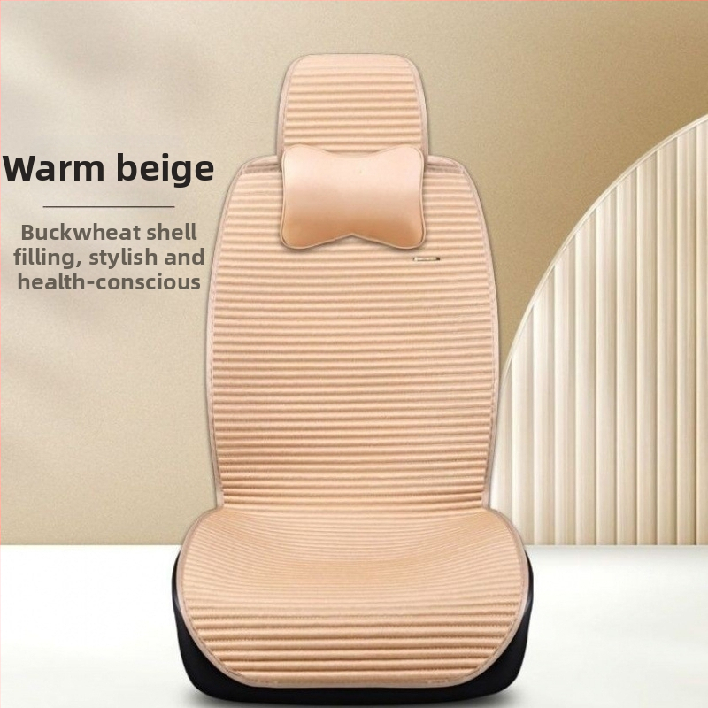 Kravas automašīnas sēdekļa spilvens – pildījums no zoss pūkas, virsma no akrila šķiedras, vasaras elpojošs, universāls piecām vietām