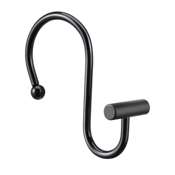 Metāla aizkaru karabīne, cilindriskā T- un S-formas dizains, mūsdienīgs minimālisma stils, fu'luo