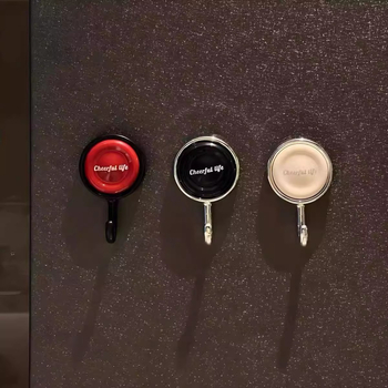 Κρεμάστρα πόρτας με ισχυρή κόλλα, χωρίς διάτρηση, για κουζίνα και μπάνιο, μονός γάντζος, πλαστικό κατάλληλο για τρόφιμα, μέγιστο φορτίο 2 kg