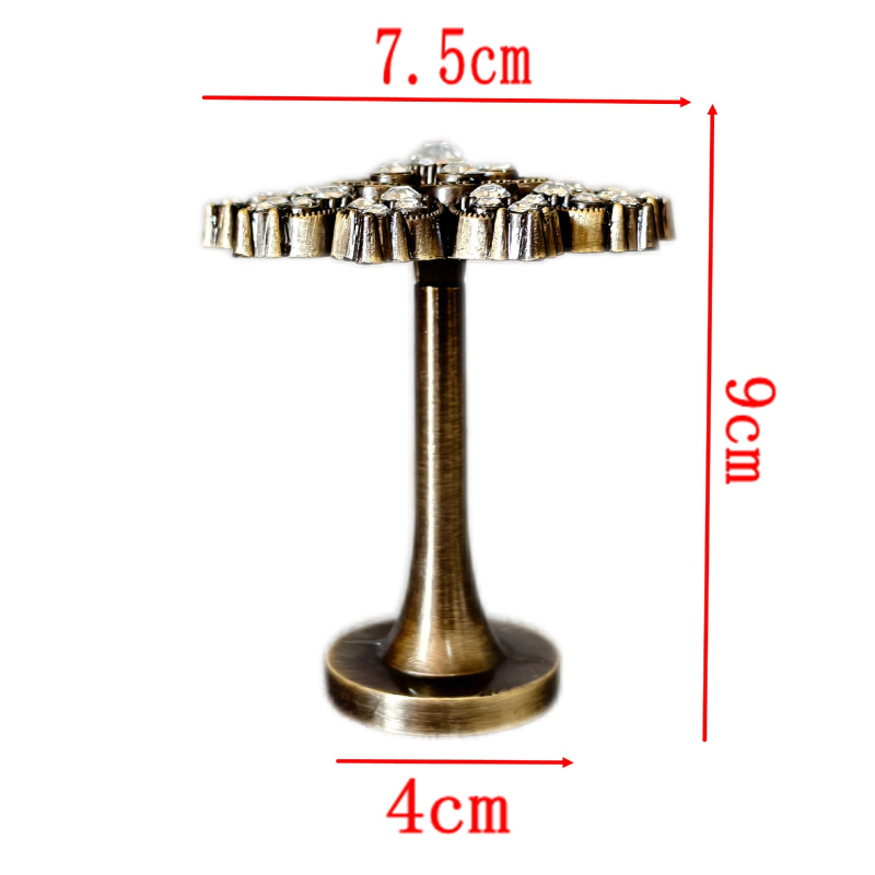 Sniega pārslas formas taisnais aizkaru āķis, cinka sakausējums + rhinestones, modelis Qx--014, piemērots karājamām aizkarēm, iekļauti skrūves un gumijas vāciņi