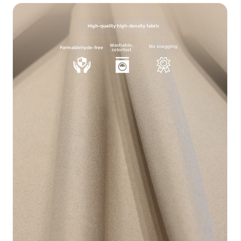 Nordiska stila blackout aizkars no kompozīta auduma, perforēta romāņu stienis, 71–90% tonēšana, piemērots dzīvojamai istabai un guļamistabai.