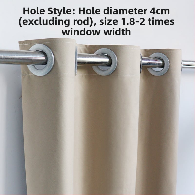 Draperie blackout Nordic din țesătură compozită, șină roman perforată, umbrire 71–90%, potrivită pentru living și dormitor.