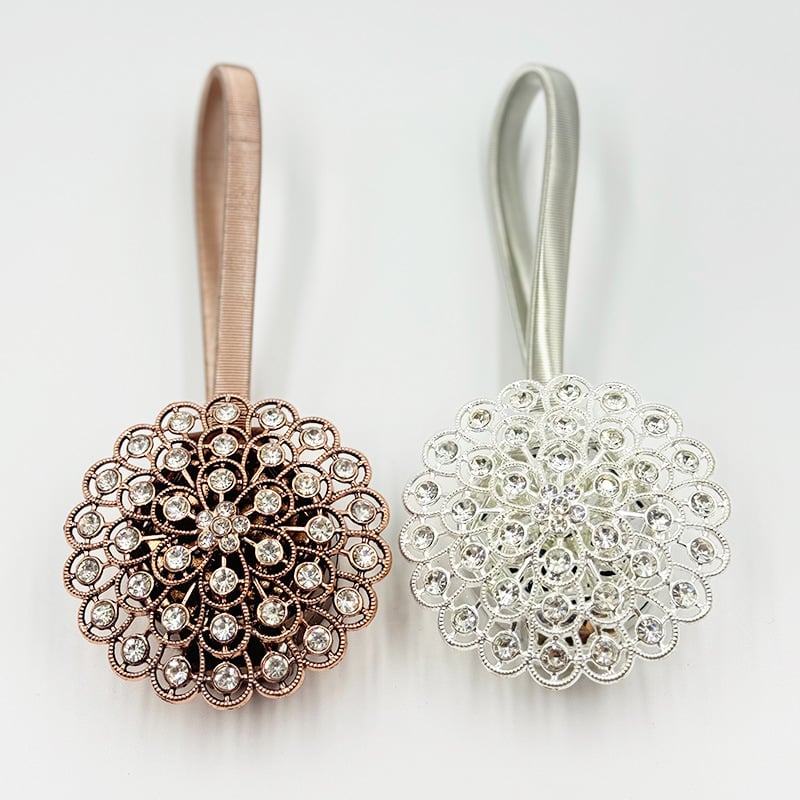 Завесна катарама от сплав с магнит, пружина и ABS вложка — модерен минимализъм