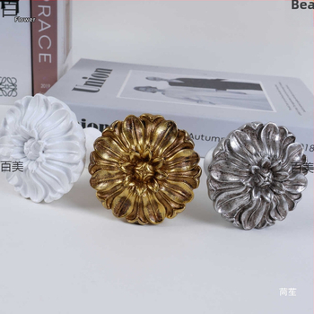 Sveķu aizkaru sienas āķis ar kupola galvu, franču stila dekoratīvs piederums