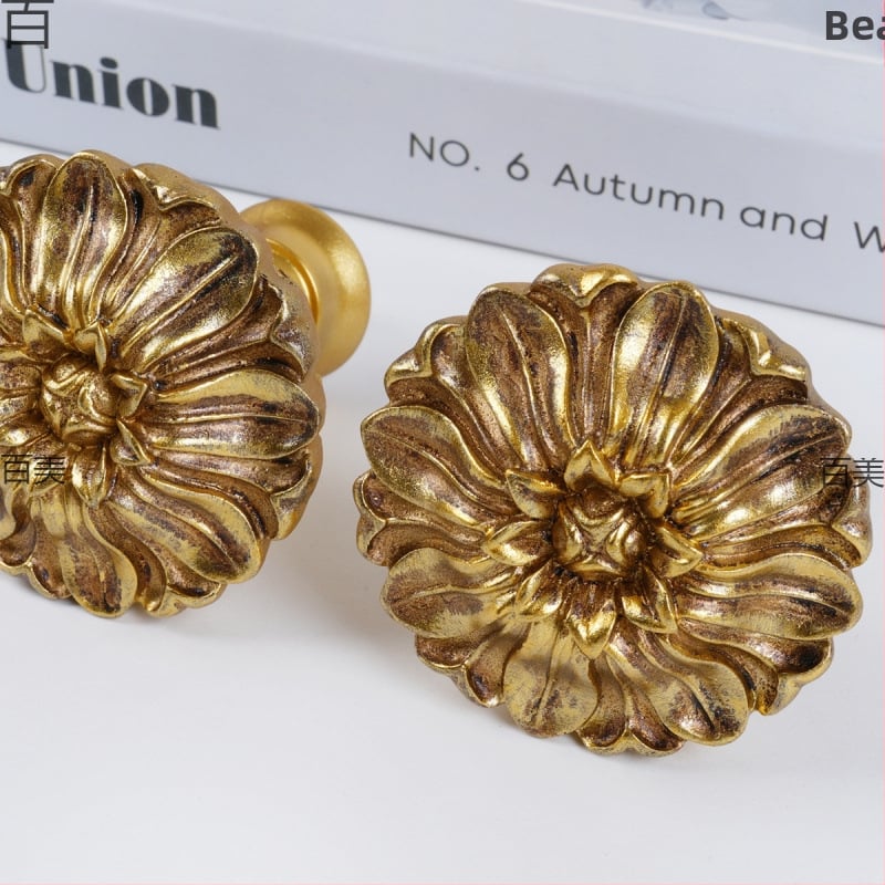 Sveķu aizkaru sienas āķis ar kupola galvu, franču stila dekoratīvs piederums