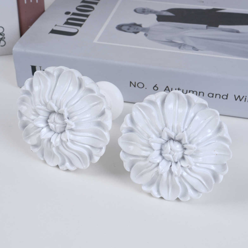 Sveķu aizkaru sienas āķis ar kupola galvu, franču stila dekoratīvs piederums