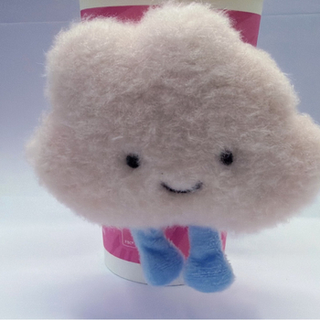 Κουρτινές αγκράφες με σχέδιο καρτούν – ζεύγος, ύφασμα plush και PP βαμβάκι, προσαρμόσιμο