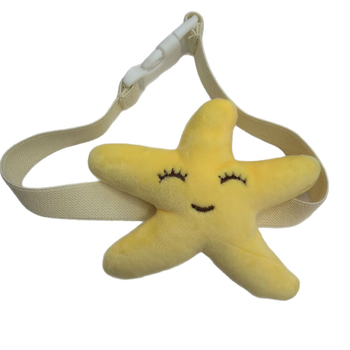 Κουρτινές αγκράφες με σχέδιο καρτούν – ζεύγος, ύφασμα plush και PP βαμβάκι, προσαρμόσιμο