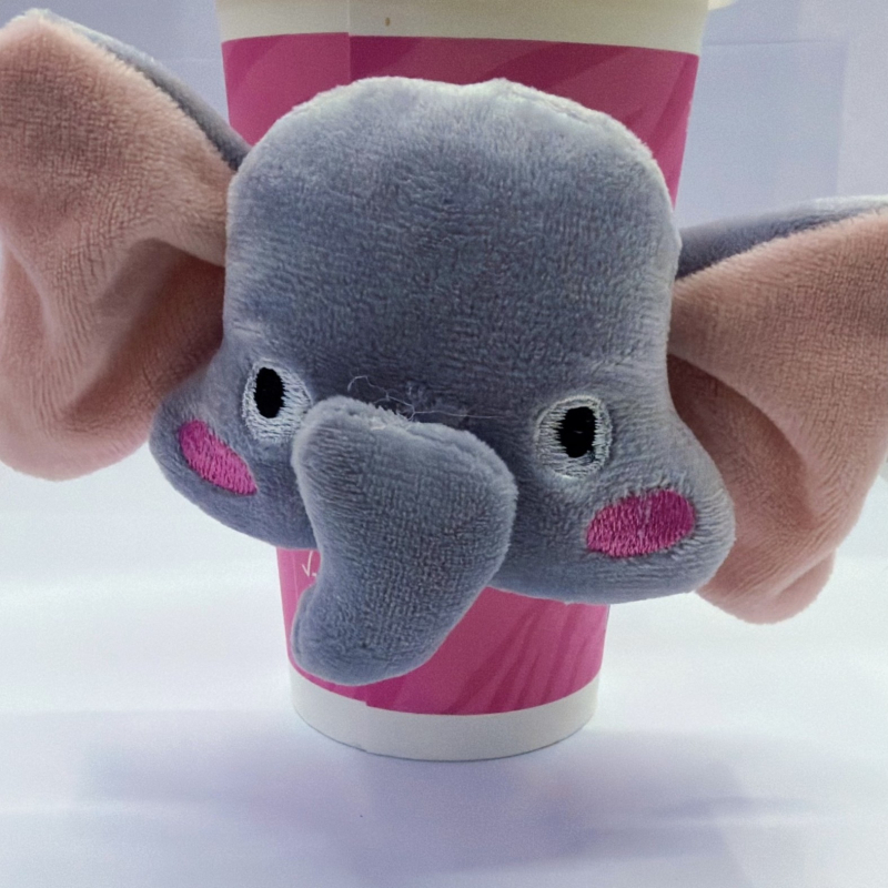 Κουρτινές αγκράφες με σχέδιο καρτούν – ζεύγος, ύφασμα plush και PP βαμβάκι, προσαρμόσιμο