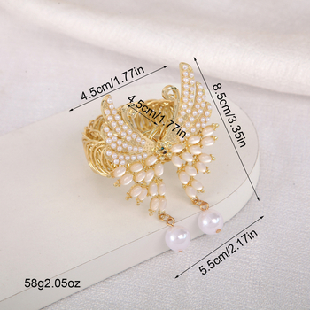 Aizkaru siksnas ar pūkām, tauriņa dizains, kaķa acs akmens, metāls (Materiāls: Metāls; Stils: Amerikas stils; Pielāgojams: Jā; Licencēts savs zīmols: Jā)