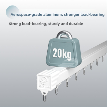 Aizkaru furnitūra — alumīnija sakausējums — piemērots karājamu aizkaru piekāršanai — zīmols Shenzhou Yuye — moderns un minimālisks stils