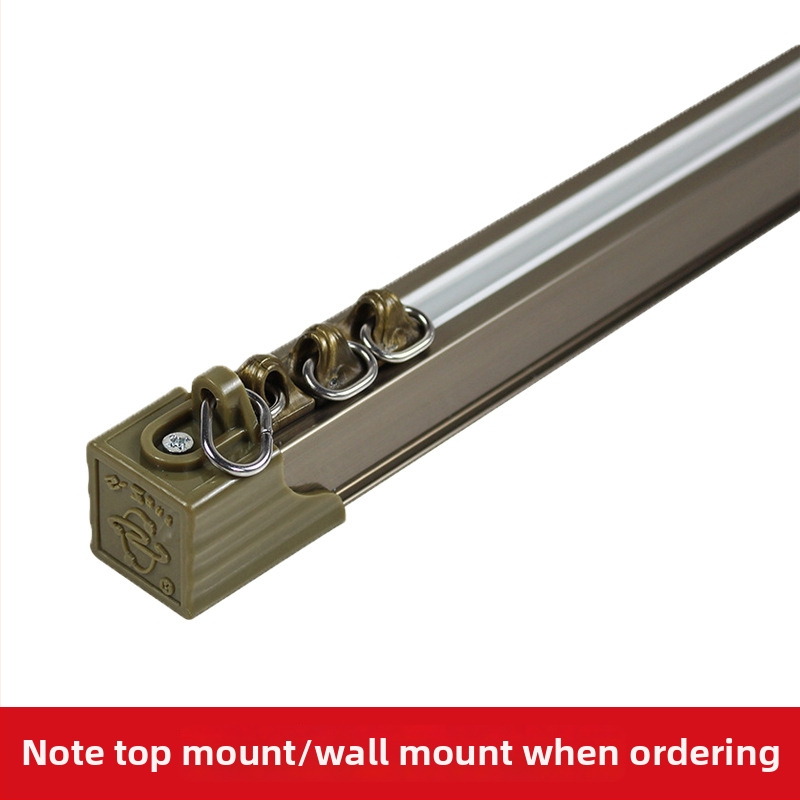 Aizkaru furnitūra — alumīnija sakausējums — piemērots karājamu aizkaru piekāršanai — zīmols Shenzhou Yuye — moderns un minimālisks stils